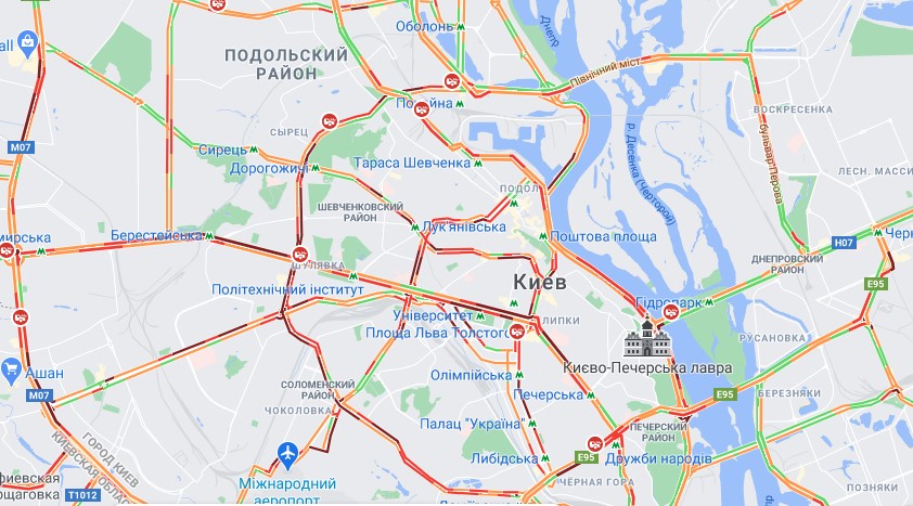 Киев на карте фото