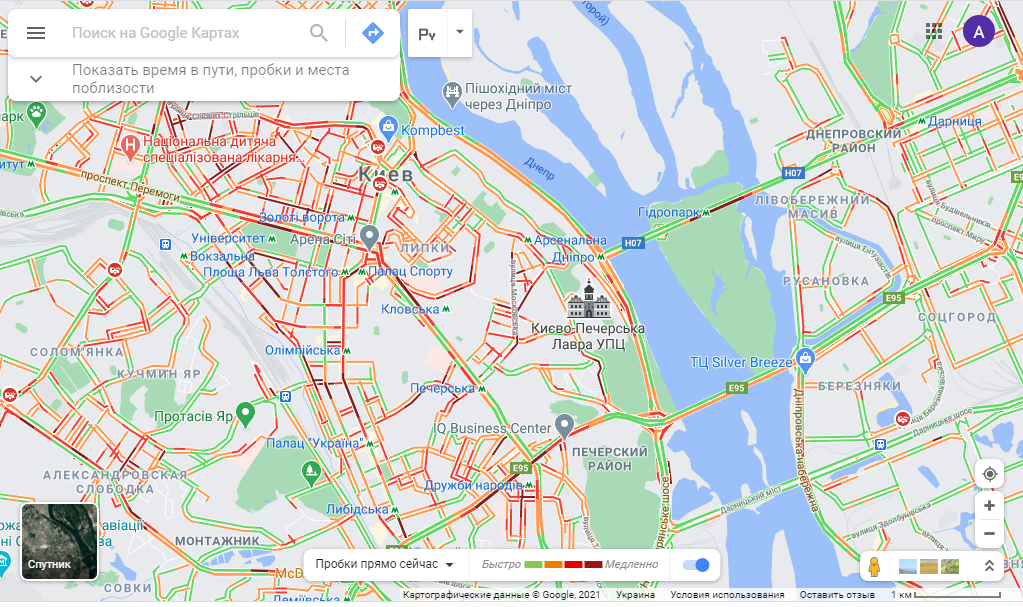 Карта екатеринбурга где пробки