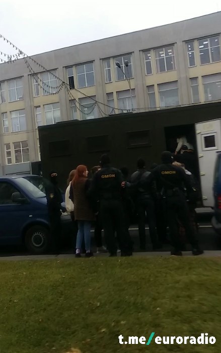 В Минске силовики разогнали митинг студентов