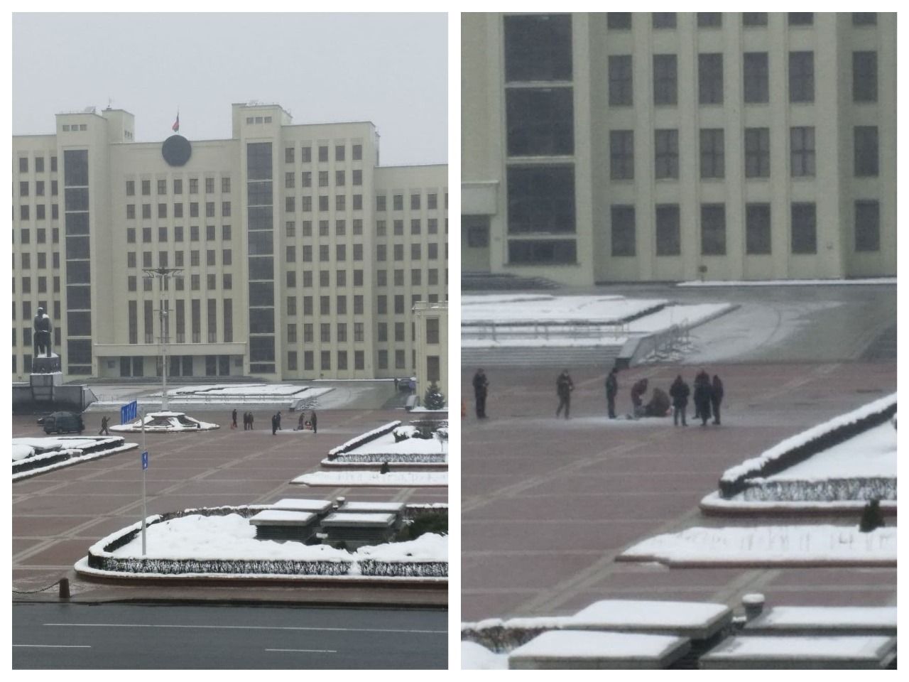 Біля Будинку уряду в Мінську чоловік скоїв самопідпал